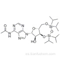 Adenosina, N-acetil-3 &#39;, 5&#39;-O- [1,1,3,3-tetrakis (1-metiletil) -1,3-disiloxanodiil] - CAS 85335-73-5